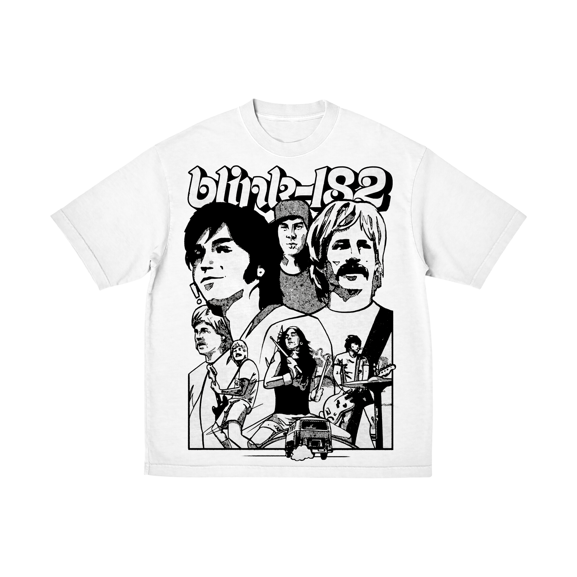 blink-182-first-date-t-shirt-blanc-unisexe image 1