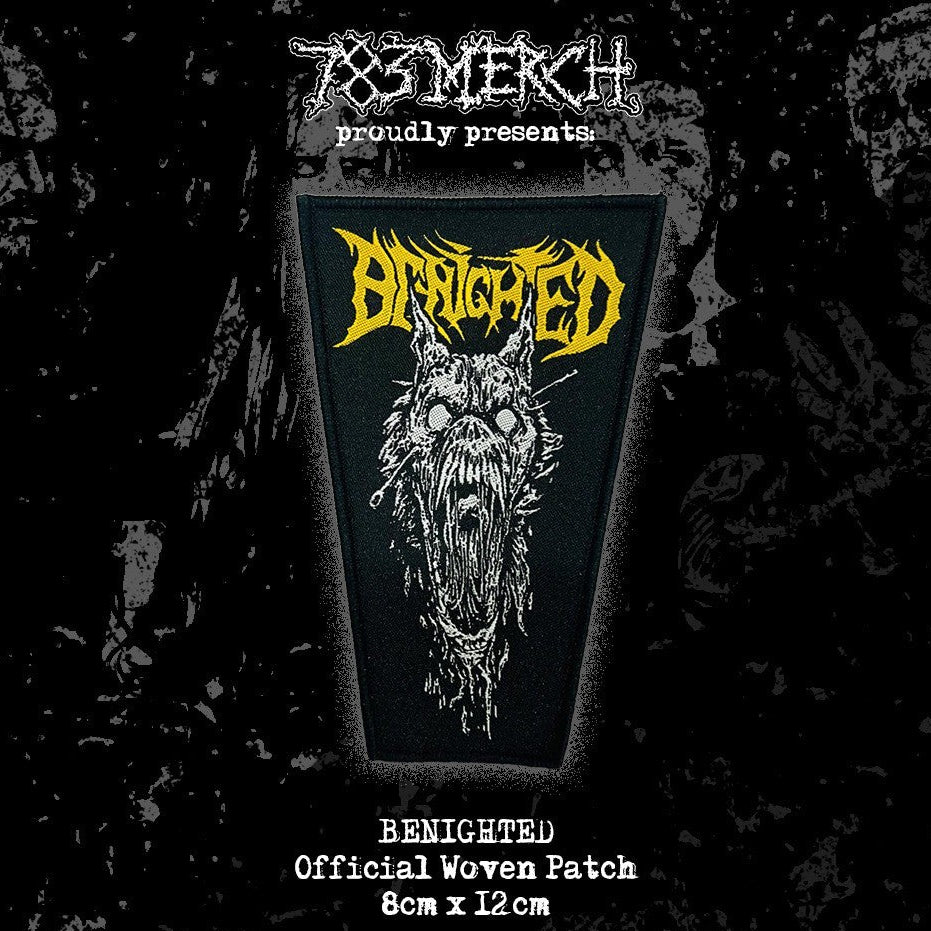 benighted-brutality-patch-tiss-bord-noir-jaune image 2