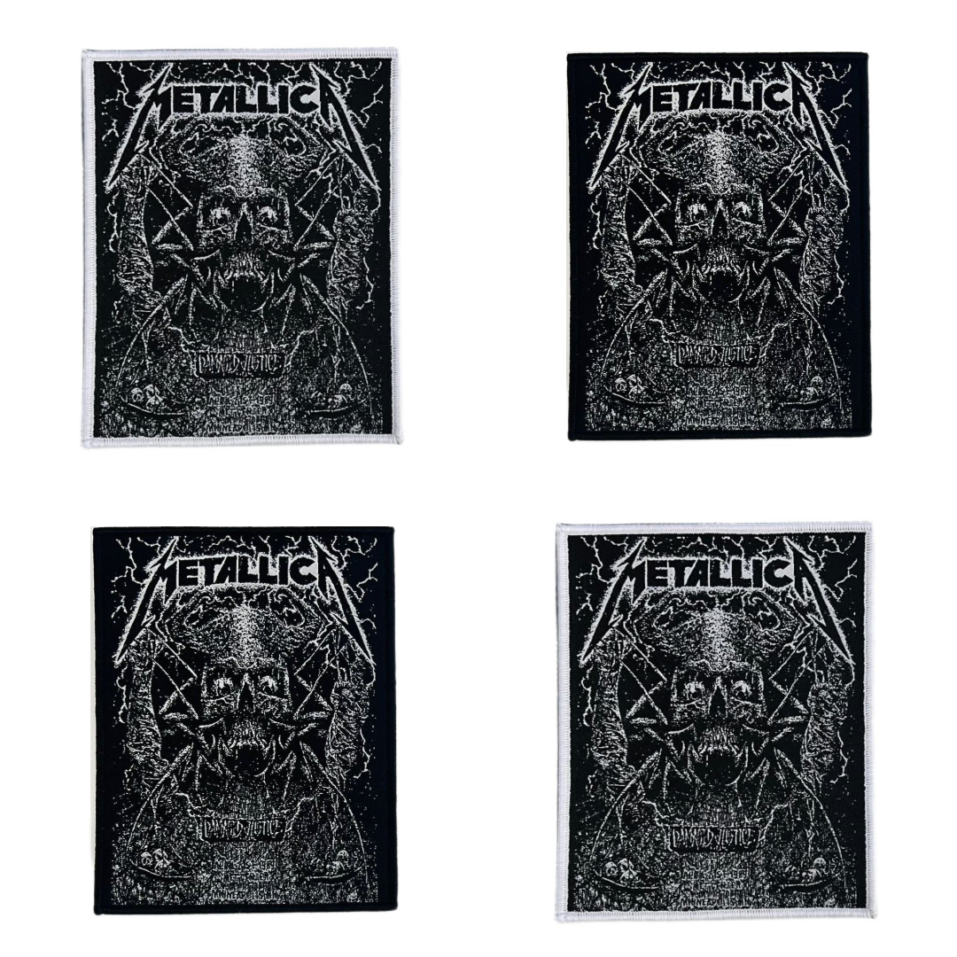 metallica-damaged-justice-tour-89-patch-tiss-bordure-noire image 1