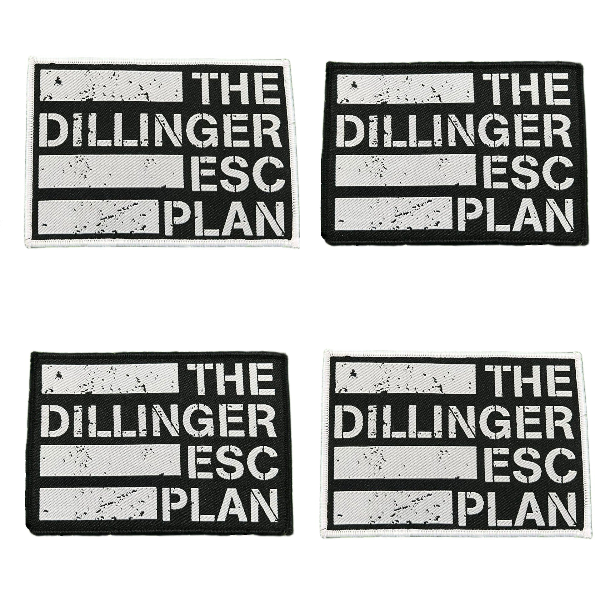 783punx-small-patch-dillinger-escape-plan-logo-cusson-bordure-noire image 1