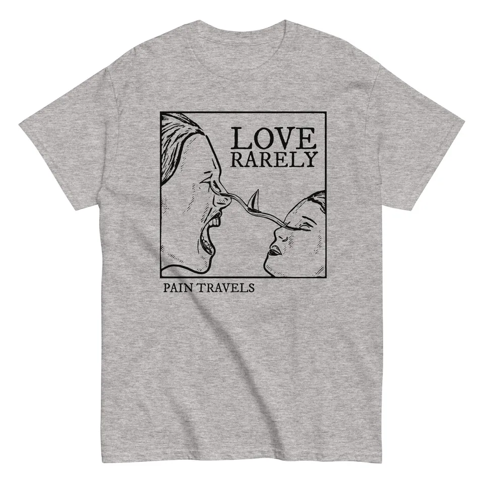 love-rarely-pain-travels-t-shirt-coton-rock image 1