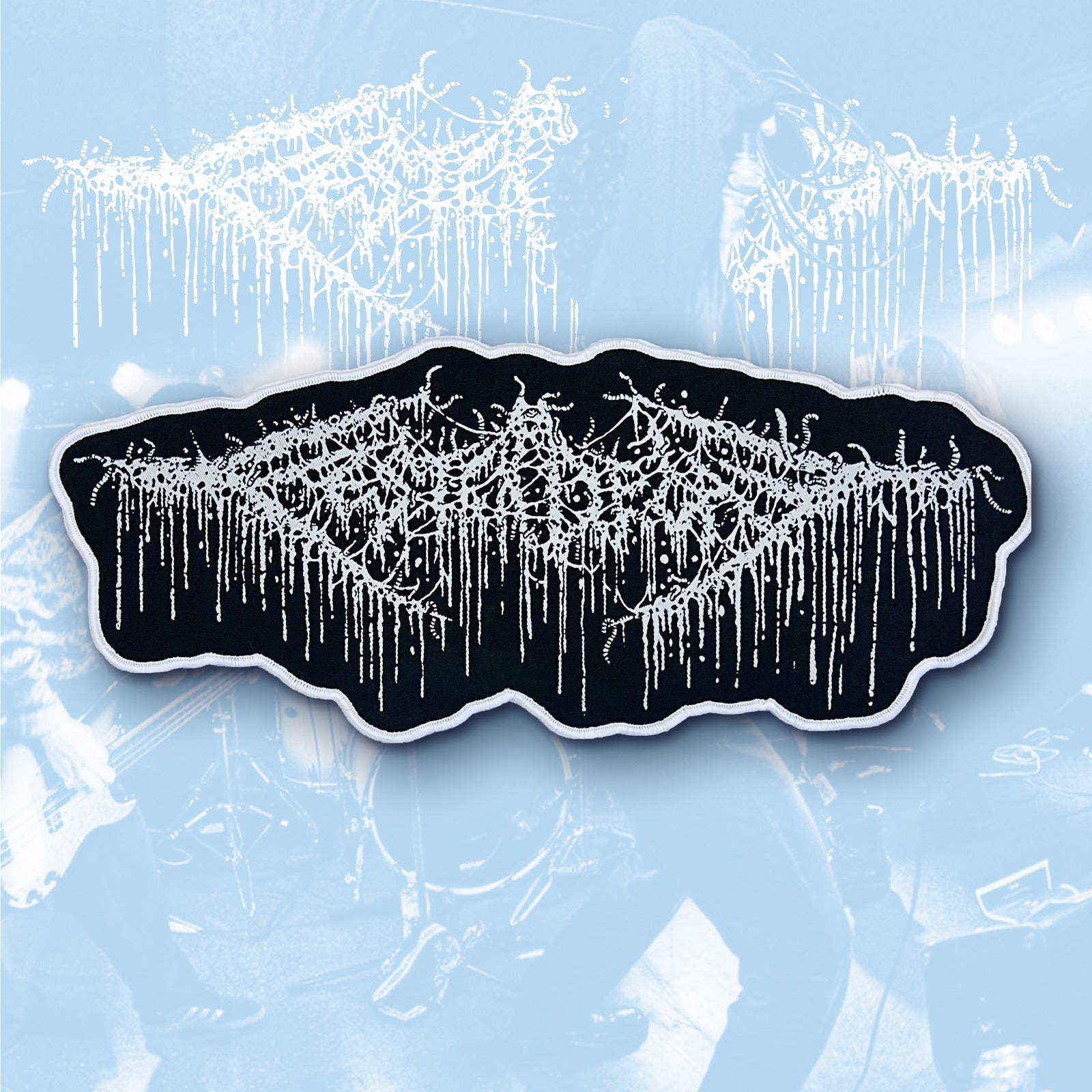 783punx-festerdecay-logo-patch-tiss-xxl-dos-noir-30-cm image 4