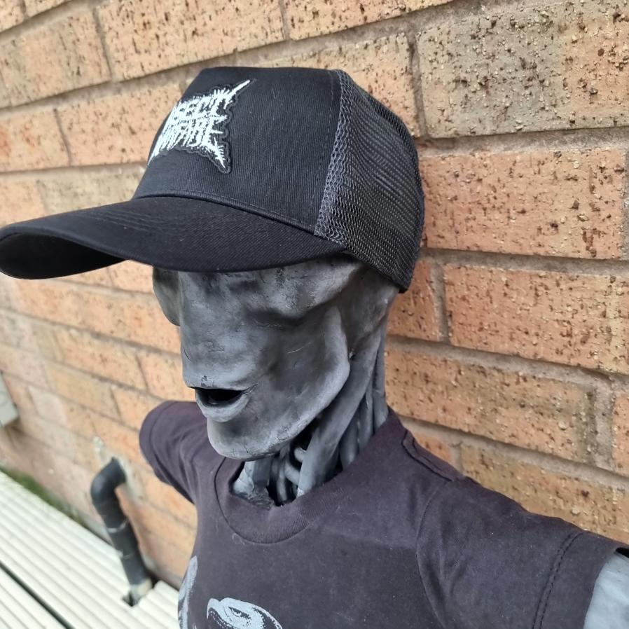 insect-warfare-logo-casquette-trucker-phosphorescente-grise image 4