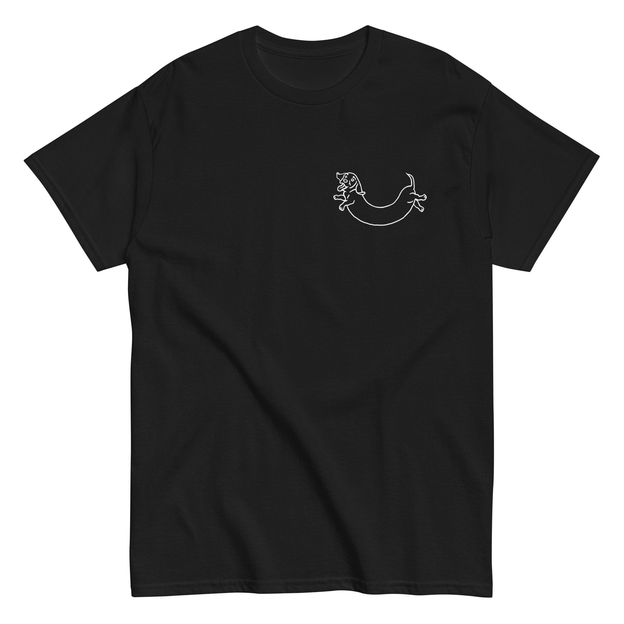 big-scary-monsters-sausage-dog-t-shirt-noir-coton-taille-m image 2