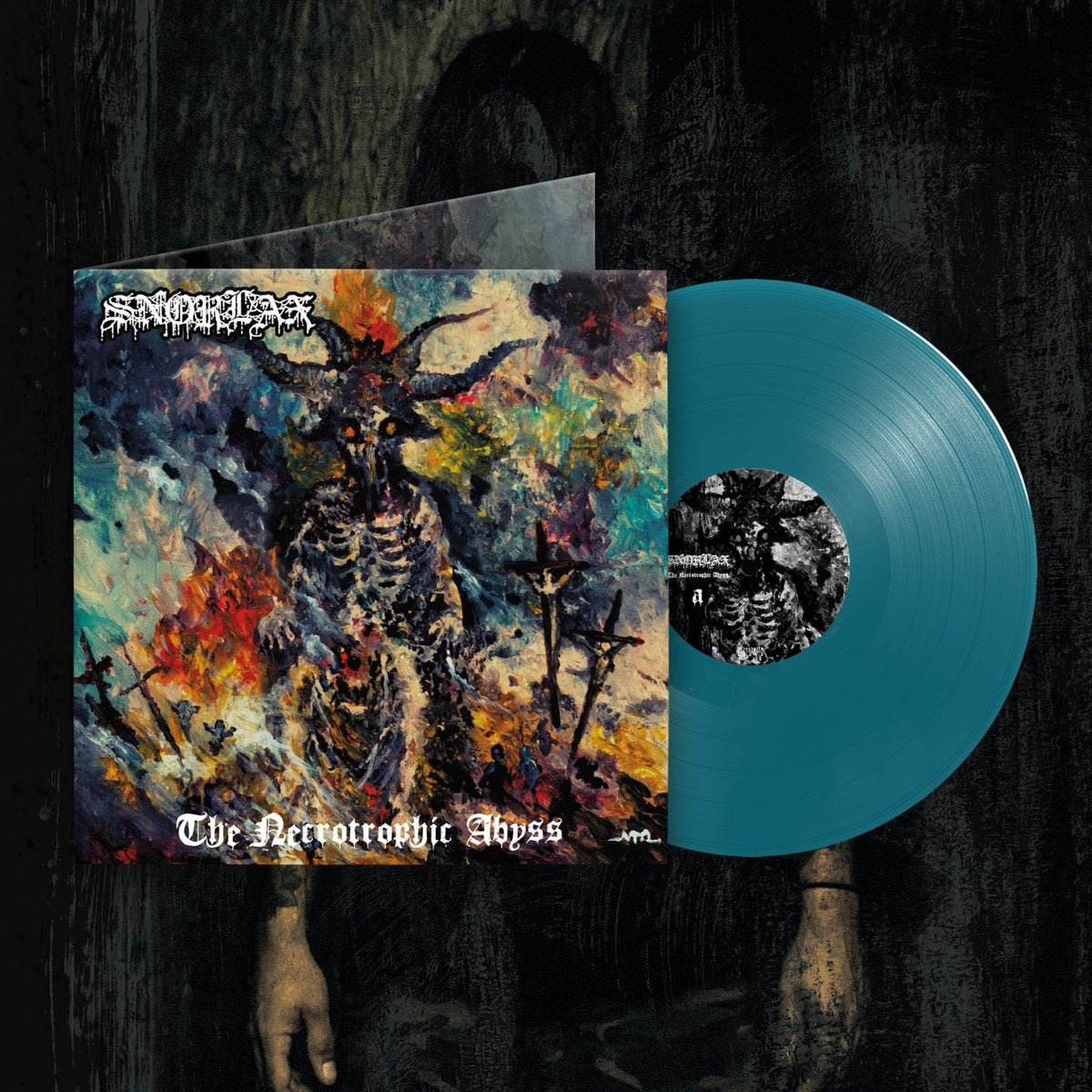 snorlax-the-necrotrophic-abyss-vinyle-lp-bleu-transparent-ltd-50 image 1