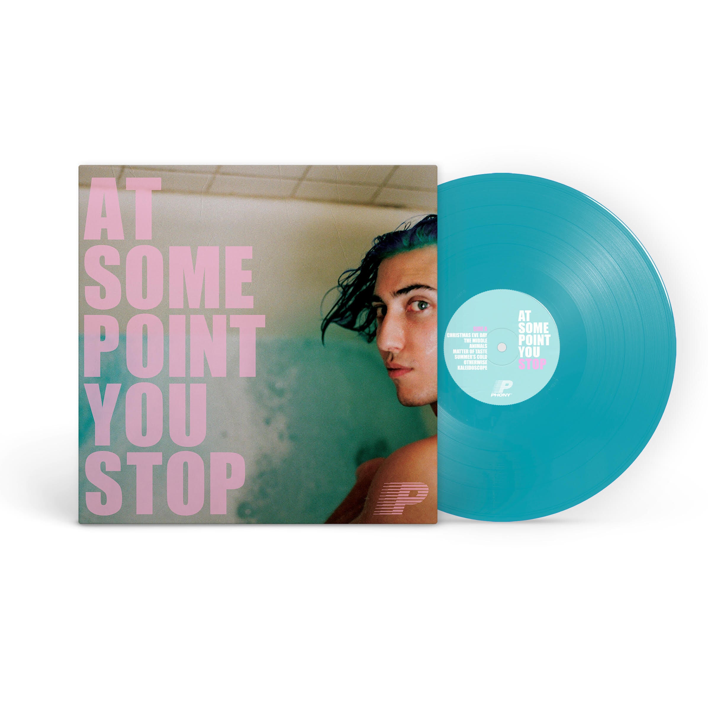 phony-at-some-point-you-stop-vinyle-turquoise-transparent image 2